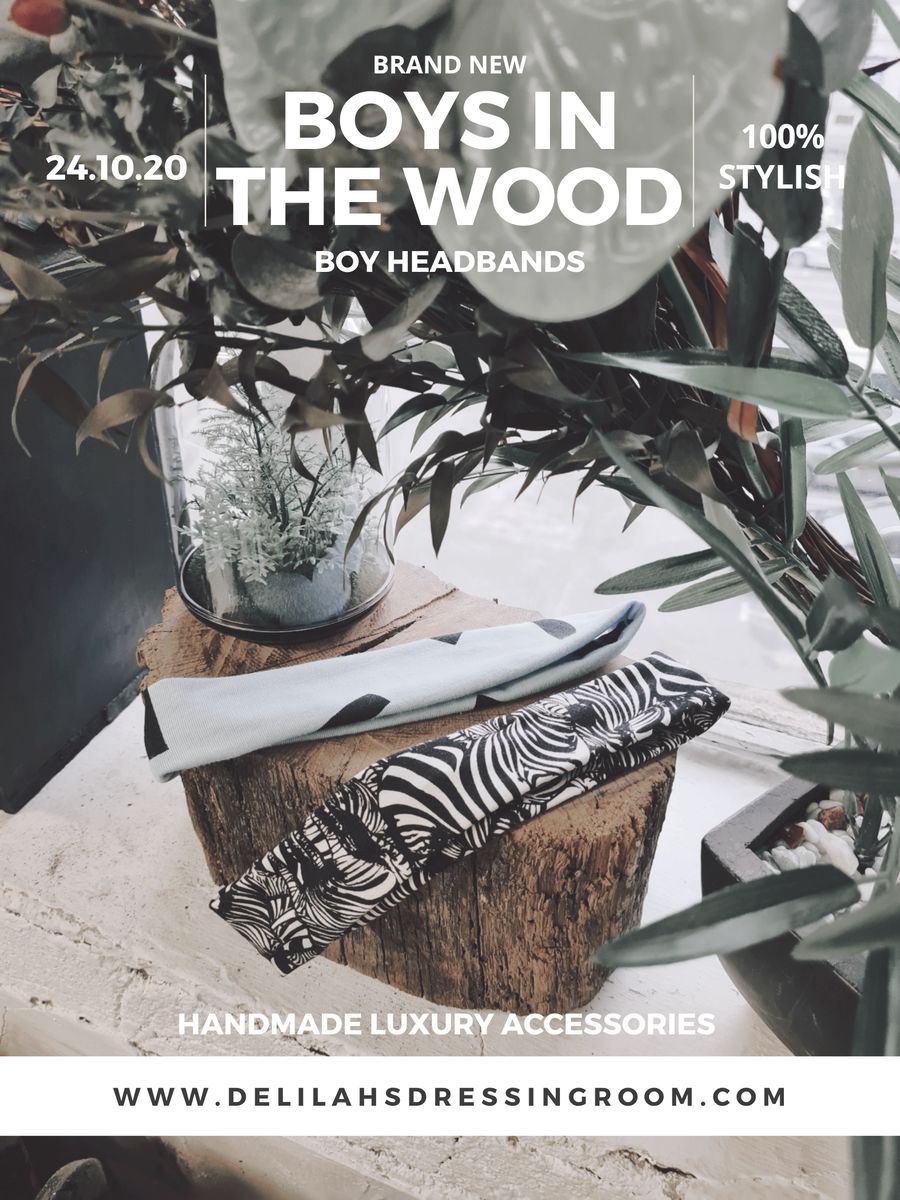 Set of 2 Boys in the Wood Headbands - Animal Mix