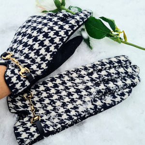 Touch Screen Dogtooth Gloves