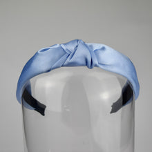 Load image into Gallery viewer, Sky Blue Satin Knot Headband