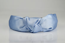 Load image into Gallery viewer, Sky Blue Satin Knot Headband