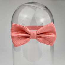 Load image into Gallery viewer, Salmon Satin Pre Tied Adjustable Bow Tie