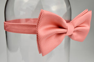 Salmon Satin Pre Tied Adjustable Bow Tie