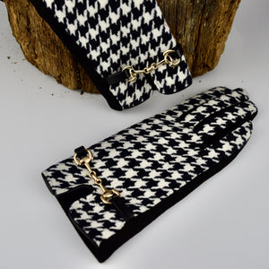 Touch Screen Dogtooth Gloves