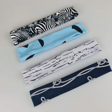 Load image into Gallery viewer, Set of 4 Boys in the Wood Headbands - Zebra Mix