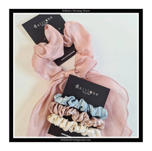 Load image into Gallery viewer, Mink Multiway Sheer Organza Scarf Bow Scrunchie