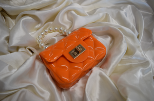 Orange Mini Perla Bag